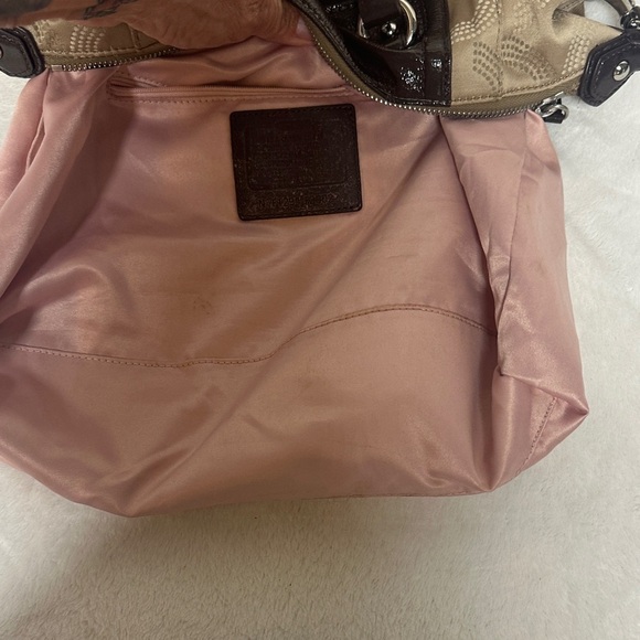 Coach Ashley Elegant Brown and Tan Satchel/ Crossbody - Picture 10 of 15
